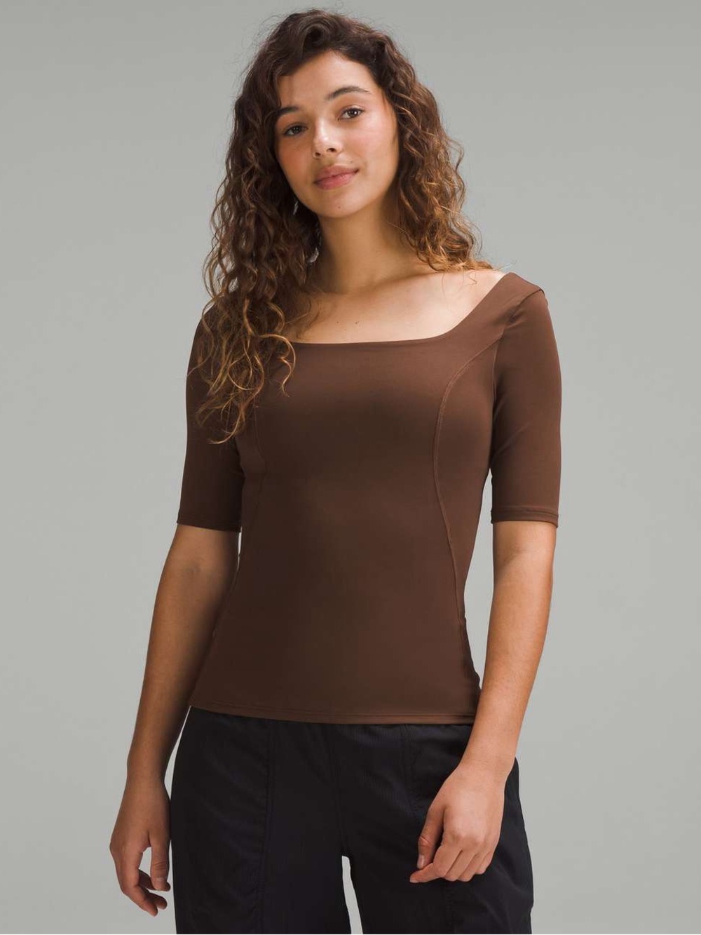 Lululemon Half-Sleeve Close-to-Body Shelf T-Shirt Java